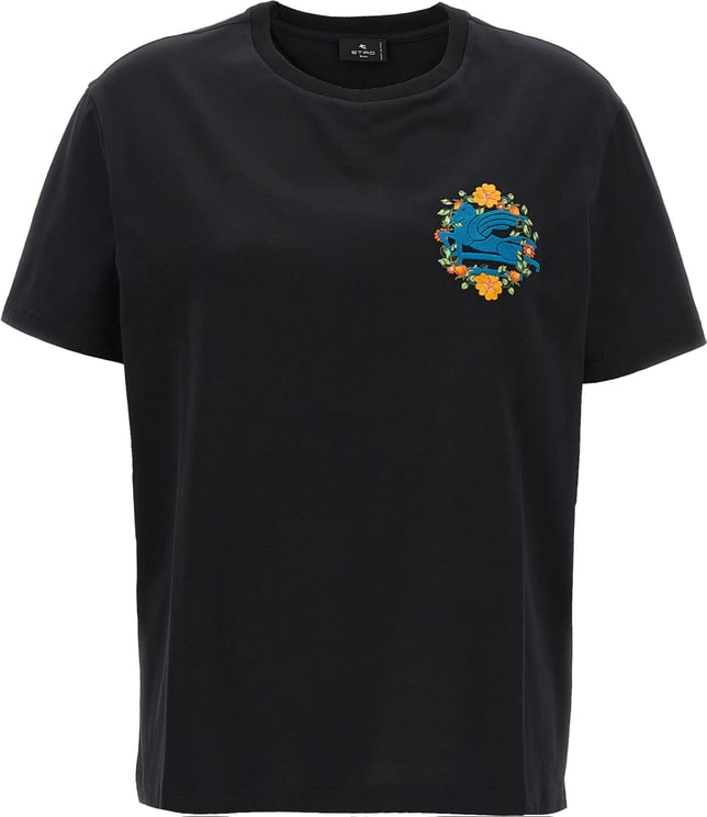 Etro Etro Black Cotton T-Shirt