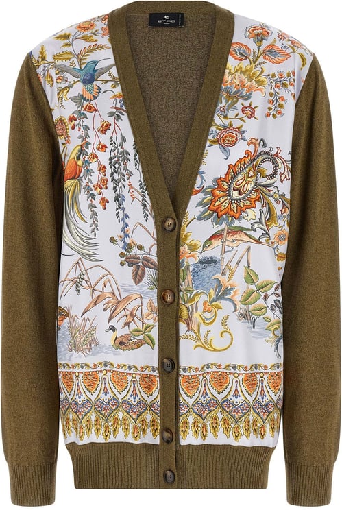 Etro Etro Bicolor Cotton Cardigan