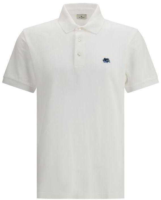 Etro Etro White Cotton Polo Shirt
