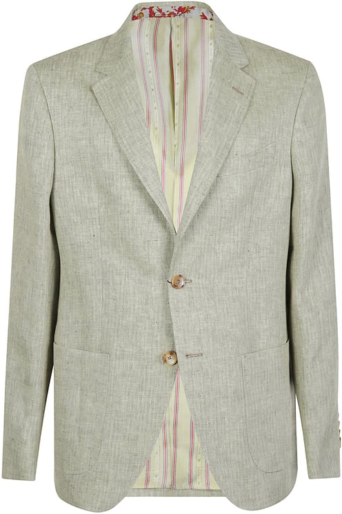 Etro Roma Sport Single Breated Jacket Green