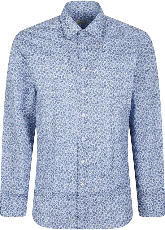 Etro Long Sleeve Paisley Roma Shirt Blue