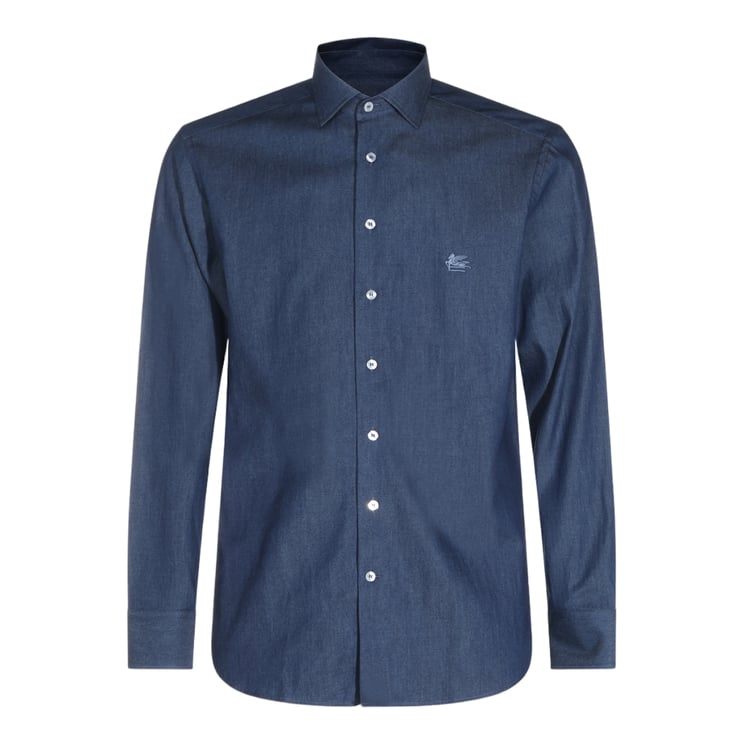Etro Long-Sleeved Button-Down Shirt with Classic Collar