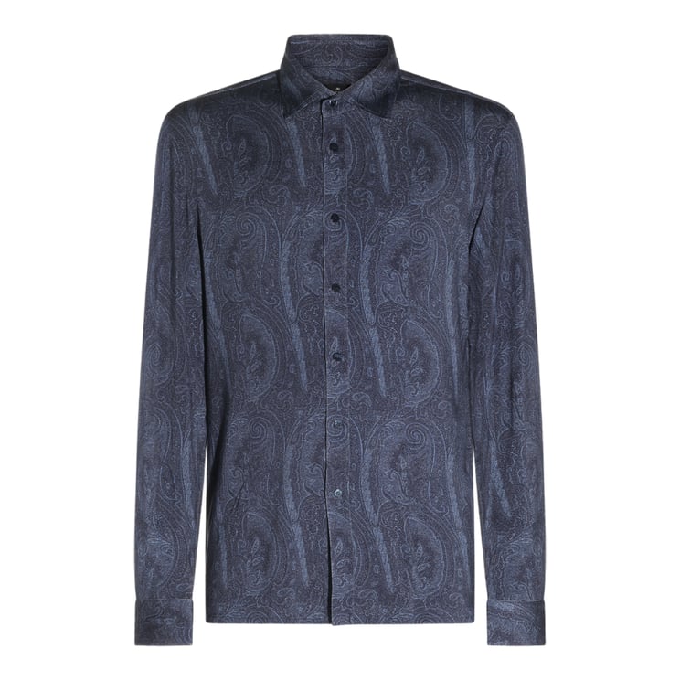 Etro Paisley Pattern Long-Sleeve Shirt with Classic Collar