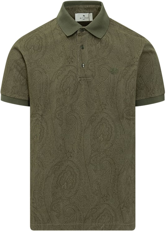 Etro Polo Roma con Colletto e Stampa Paisley