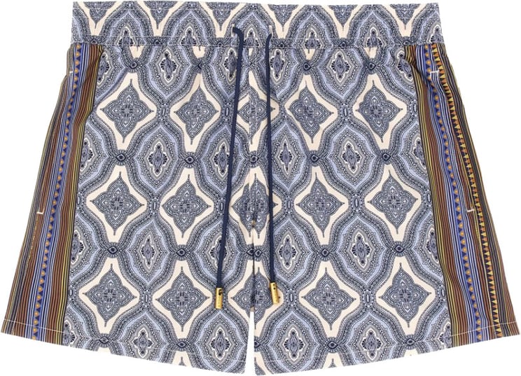 Etro Geometric Pattern Boxer Swimsuit