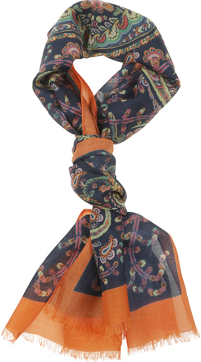 Etro Tosca Scarf Blue