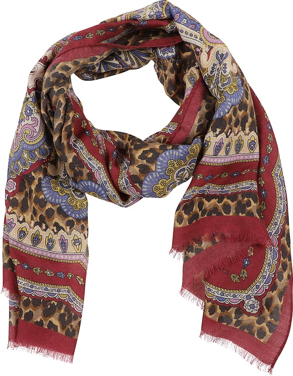 Etro Boheme Scarf Red