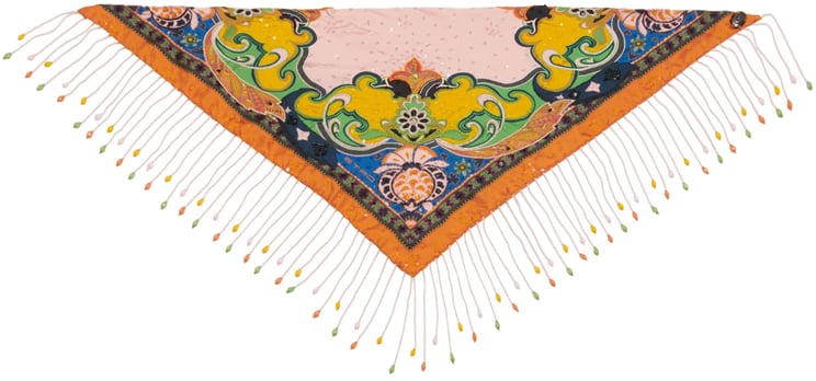 Etro Bandana Stampata con Frange