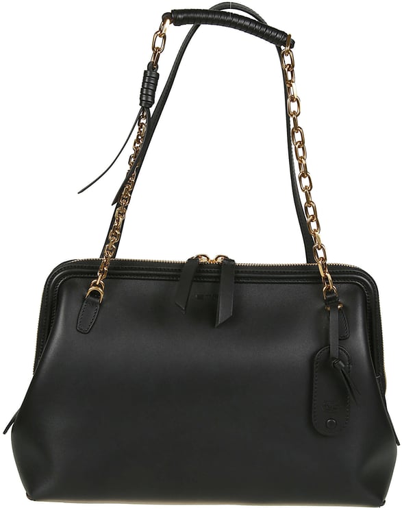 Etro Medium Doctor Shoulder Bag Black