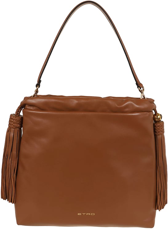 Etro ETRO Sh.Bag Kalispera M Leather + Tassels 32,8x31x7