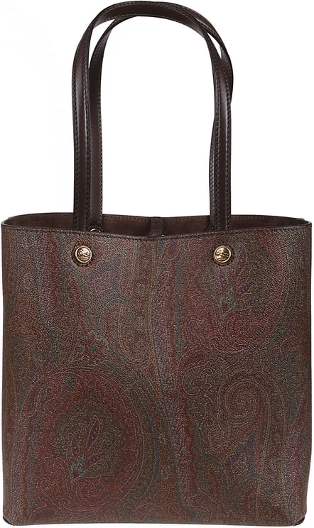 Etro Medium Essential Arnica Shopping Bag Brown