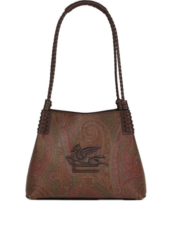 Etro Structured Handbag with Classic Paisley Pattern