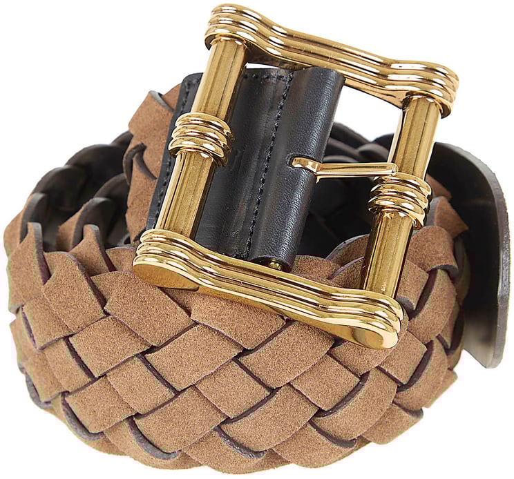 Etro ETRO REVERSIBLE BELT SUEDE + WEAVE 6CM