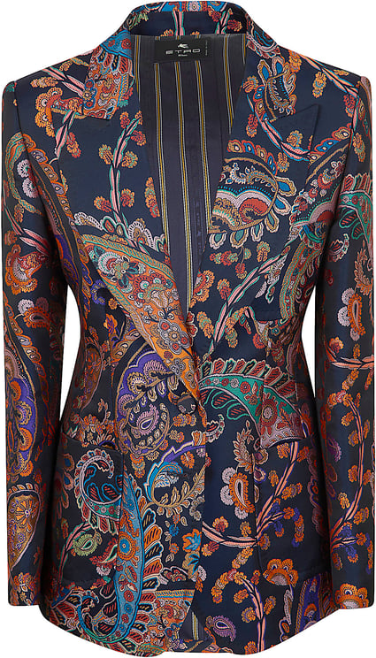 Etro ETRO WOMEN`S FITTED JACKET WITH PEAK LAPEL