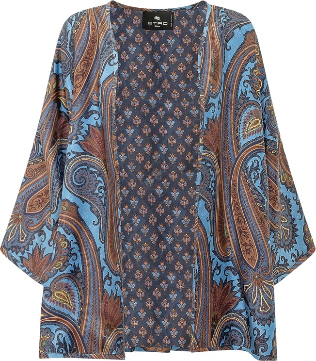 Etro Poncho con Pannello Decorativo