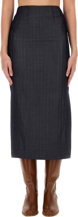 Etro Wool Blend Pencil Skirt