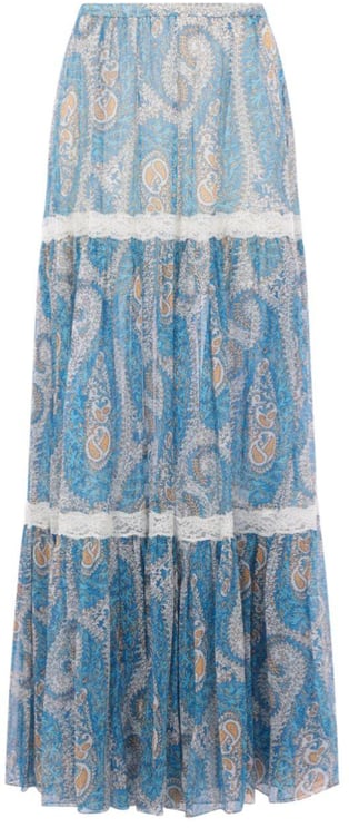 Etro Skirts Clear Blue