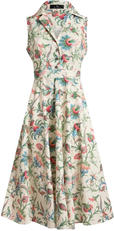 Etro midi sleeveless shirt dress divers