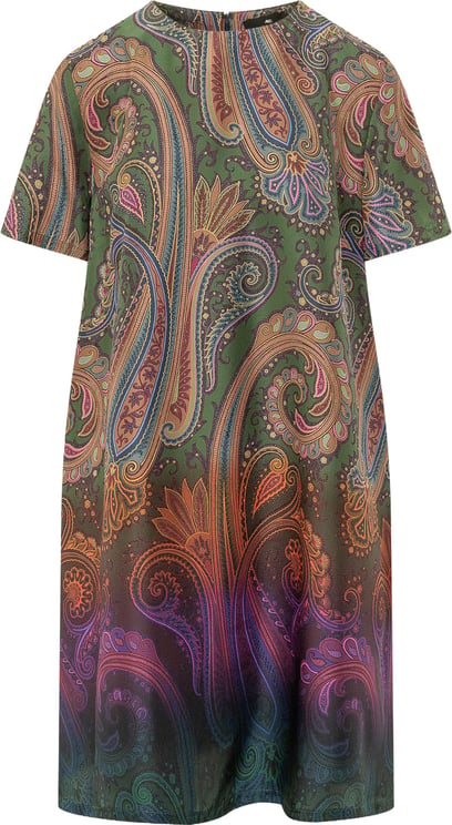 Etro Abito Midi con Motivo Paisley