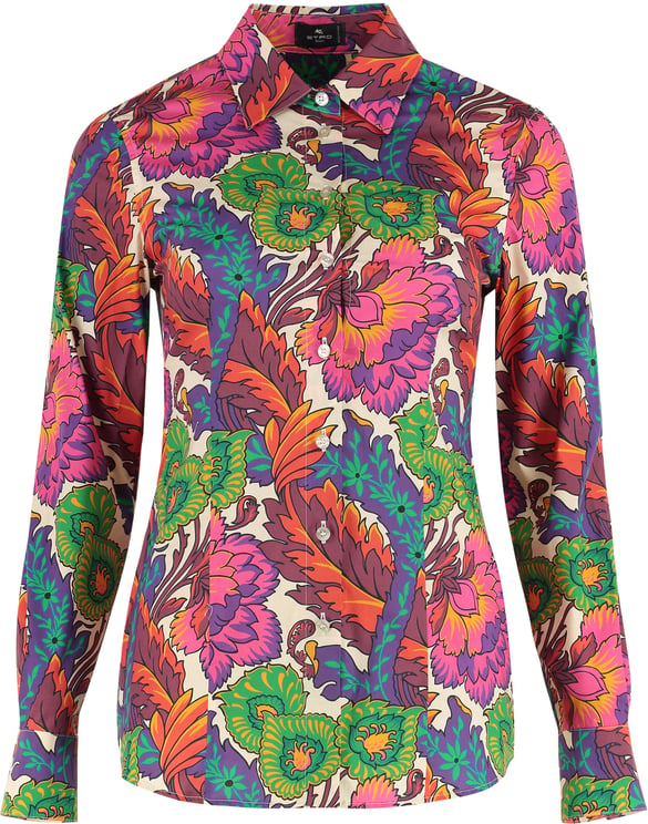Etro Printed cotton shirt