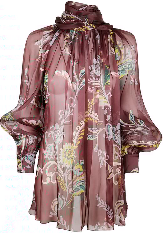 Etro ETRO WOMEN`S RUCHED TOP WITH SCARF