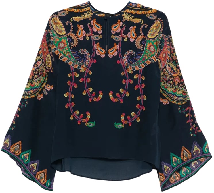 Etro keyhole blouse divers