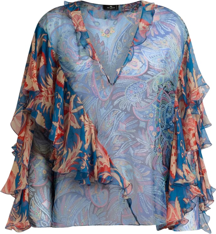 Etro Shirts Clear Blue