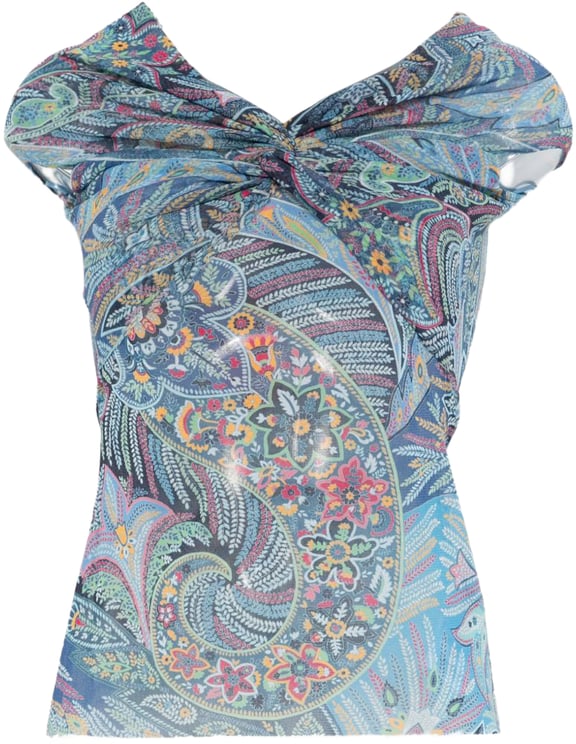 Etro Top Clear Blue
