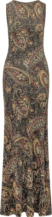 Etro Abito Lungo Senza Maniche con Motivo Paisley
