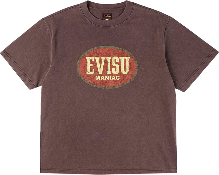 Evisu T-Shirt Evisu Maniac Marrone