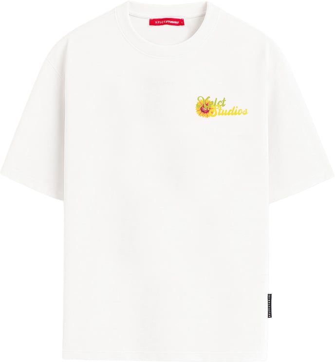 XPLCT Xplct Flowers tee XPL-2604-02 Off White