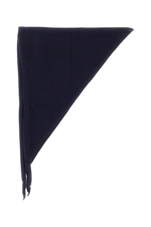 Extreme Cashmere Navy Blue Bandana Cashmere-Blend Scarf