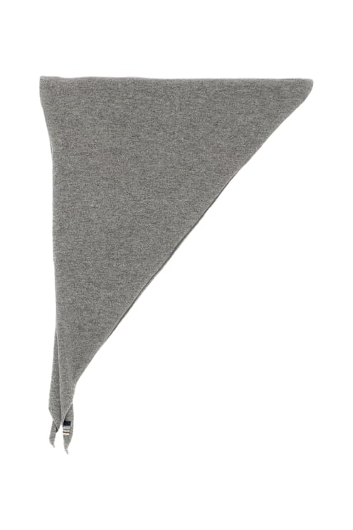 Extreme Cashmere Grey Bandana Cashmere-Blend Triangle Scarf