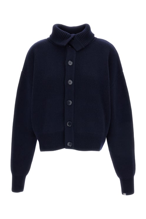 Extreme Cashmere Dark Blue Clement Cashmere Cardigan