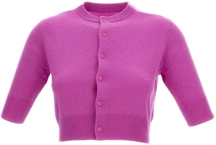 Extreme Cashmere Oleander Pink N.474 Super Little Cropped Cardigan