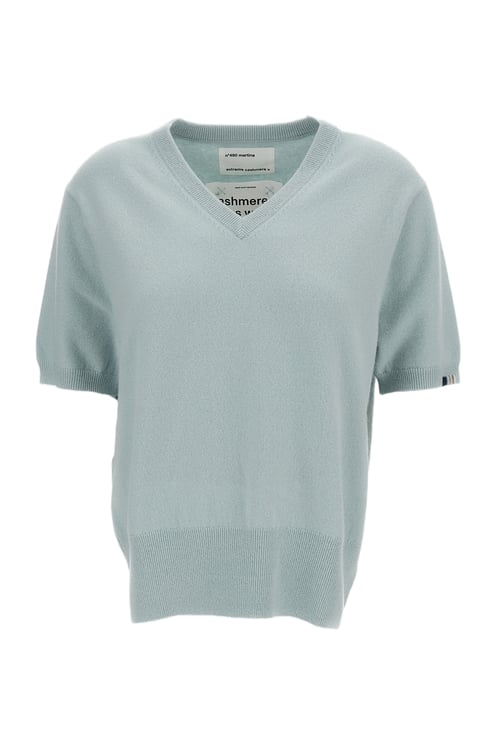 Extreme Cashmere Light Blue Martina Cashmere-Blend Sweater