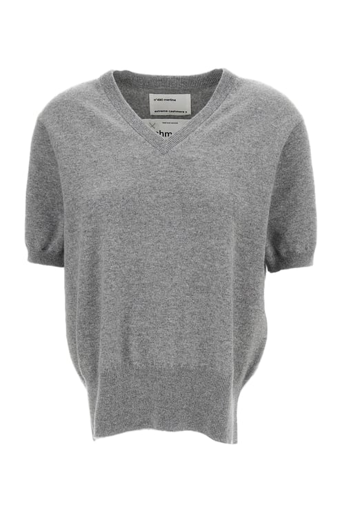 Extreme Cashmere Grey Martina Cashmere-Blend V-Neck Sweater