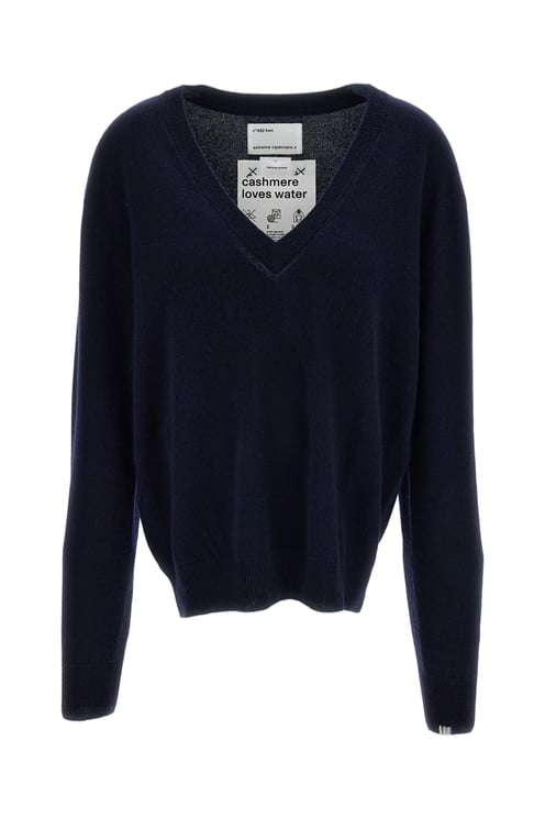 Extreme Cashmere Blue Ben Cashmere V-Neck Sweater
