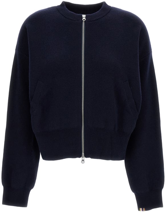 Extreme Cashmere Navy Blue N.478 Xtra Fun Cashmere Zip Cardigan
