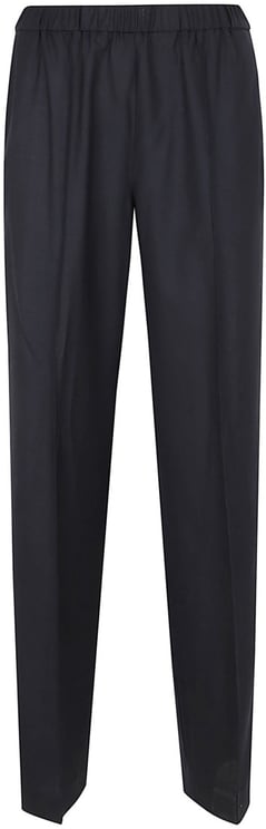 Fabiana Filippi Tailored Blue Trousers With Elasticated Waistband