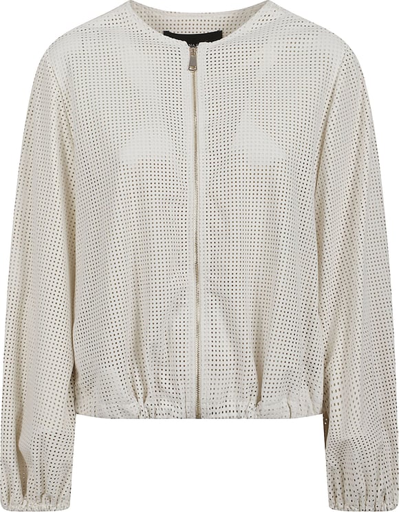 Fabiana Filippi Perforated Suede Jacket with Fitted Silhouette