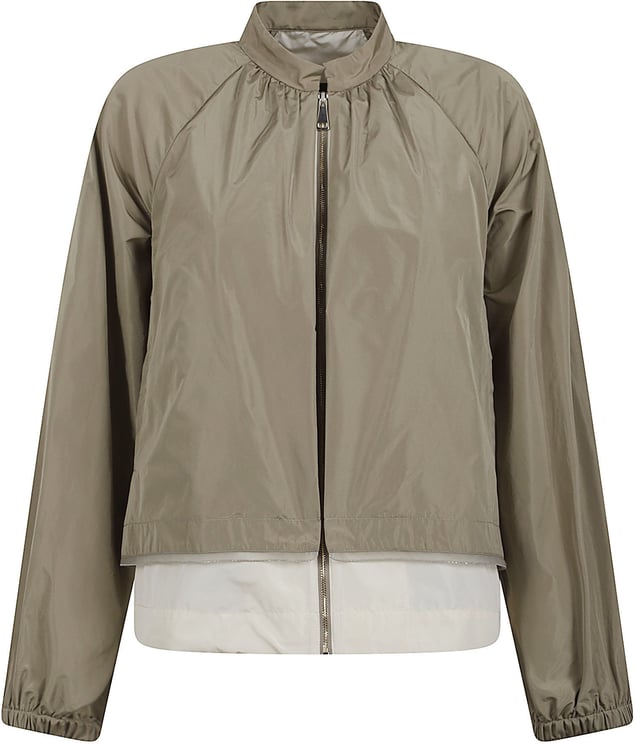 Fabiana Filippi Cropped Jacket with Lightweight Fabric and Stand Collar