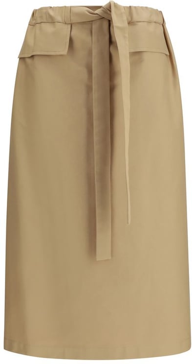 Fabiana Filippi Fabiana Filippi Beige Cotton Midi Skirt