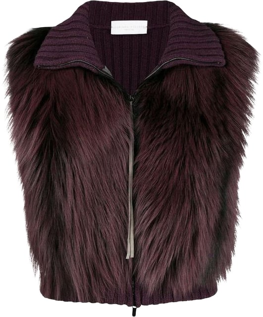 Fabiana Filippi Fabiana Filippi Gray Merino Wool Sleeveless Jacket