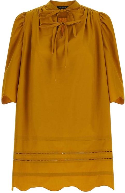 Fabiana Filippi Fabiana Filippi Bicolor Cotton Short Dress