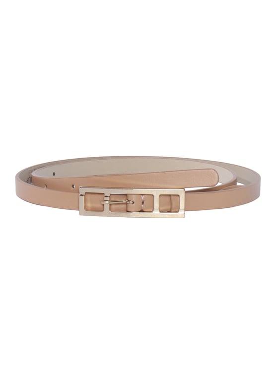 Fabiana Filippi Brown Calf Leather Narrow Belt