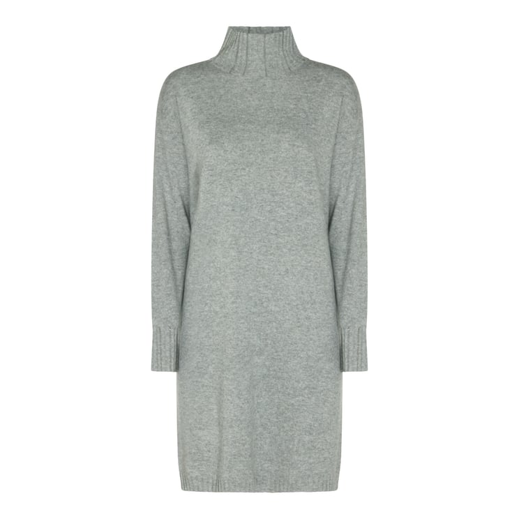 Fabiana Filippi Mini Dress With Ribbed Turtleneck And Long Sleeves