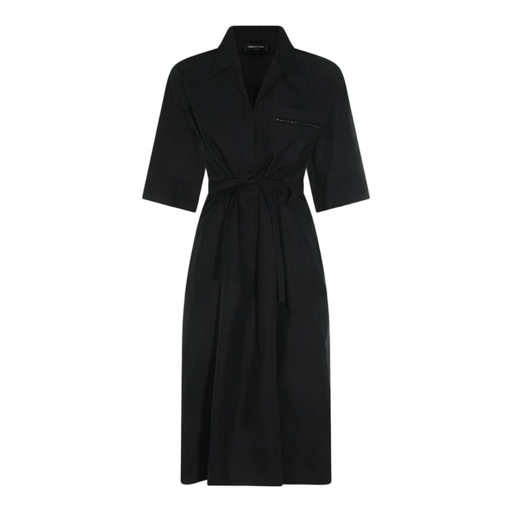 Fabiana Filippi Midi Dress With Tailored Silhouette And Wrap-Style Front