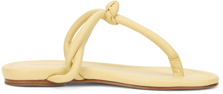 Fabiana Filippi Yellow lightweight sandals with elegant design.