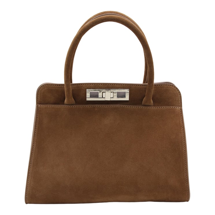 Fabiana Filippi Structured Brown Handbag with Subtle Detailing